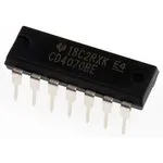 CD4070BE, IC: цифровая; XOR; Ch: 4; IN: 2; CMOS; THT; DIP14; CD4000