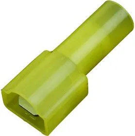 19004-0012, MALE DISCONNECT, 6.35MM, 12-10AWG, YEL