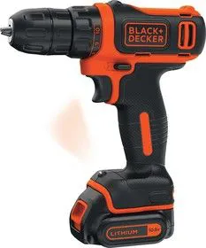 Дрель-шуруповерт BLACK & DECKER BDCDD12-XK 10.8в 0-550об/мин 12.5/26Нм li-ion 1.5Ач