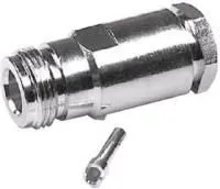 HYR-0304C (N-7312C) (GN-304), Разъем N, гнездо, RG-6, зажим (Clamp)