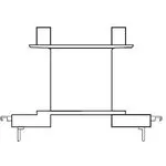 B65647B1014T001, Ferrite Accessories Coil Former Black Polyterephthalate