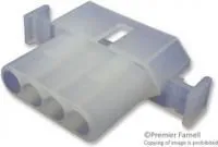 03-09-2041, Корпус разъема, однорядный, стандартные монтажные ушки, Серия Standard .093, Штекер, 4 вывод(-ов)