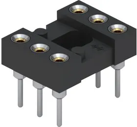 110-47-306-41-001000, DIP SOCKET, 6POS, 2.54MM, THROUGH HOLE