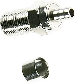 HYR-0811A (GF-811A) (F-7225A), Разъем F, гнездо, RG-58, обжим (Crimp)