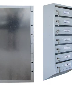 Почтовый ящик 7-секционный с задней стенкой и шильдиками секционный, ЯПСШ-7