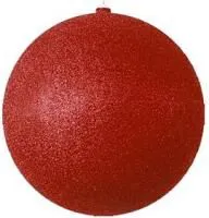 502-142, Елочная фигура Шарик, 25 см, цвет красный