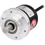 E58SC10-2000-3-T-24 DC12-24V Инкрементальный энкодер, диам. корпуса 58 мм, вал 10 мм, 2000 имп./об., выход Totem pole