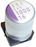 16SVPK330M, Polymer Aluminium Electrolytic Capacitor, 330 мкФ, 16 В, Radial Can - SMD, OS-CON SVPK Series