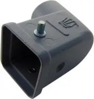 1-1102103-7, Разъем для тяжелых условий, PG11 ввод сбоку, 2 штыря, Hood, Side Entry, Корпус из Цинка, 1 Рычаг