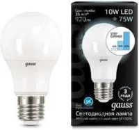 Лампа светодиодная A60 10Вт 4100К E27 step dimmable диммир. GAUSS 102502210-S