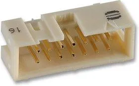 09 19 516 7324, Разъем типа провод-плата, прямой, 2.54 мм, 16 контакт(-ов), Штыревой Разъем, Серия SEK 19