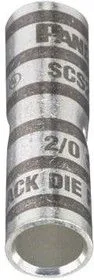SCS3/0-X, TERMINAL, BUTT SPLICE, 3-0AWG, UNINSUL