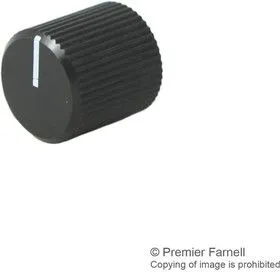 505.6131, Ручка, Круглый Вал, 6 мм, Алюминий, Круглая Гофрированная с Индикаторной Линией, 12 мм