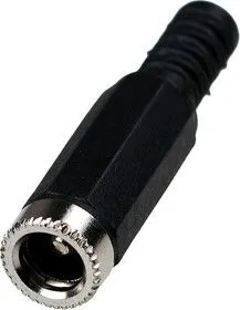 3-238, Разъем питания 5.5x2.5мм гн пластик на кабель