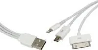 18-1126, Кабель-переходник USB - iphone5/ipad 4/ipod 5 на micro usb