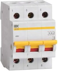 Выключатель нагрузки ВН-32 25А/3П ИЭК MNV10-3-025