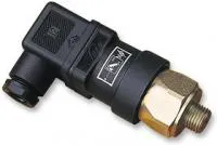 0184-45703-1-003, Переключатель давления, диафрагма, G 1/4 BSP, 300 мбар, 1.5 бар, SPDT, Штырь, Разъем DIN