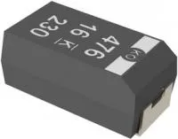 T520B127M006ATE035, Танталовый полимерный конденсатор, KO-CAP, 120 мкФ, 6.3 В, серия T520, 20%, B, 0.035 Ом