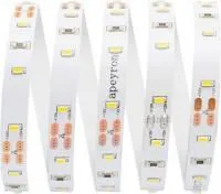 00-60 Светодиодная лента, 12В, 7,2Вт/м, smd3014, 60д/м, IP20, 700Лм/м, ширина подложки 8мм, теплый белый