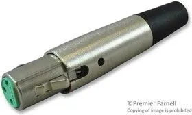 AA3F, CONNECTOR, XLR, JACK, 3 POSITION