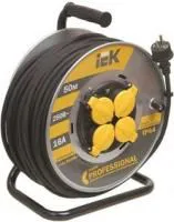 Удлинитель на мет. катушке 4х50м с заземл. 16А IP44 УК50 Professional с термозащ. КГ 3х1.5 ИЭК WKP16-16-04-50-44