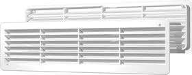 4513ДП, Решетка вентиляционная переточная полипропилен 450х131, бел.