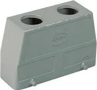 09300240461, Разъем для тяжелых условий, PG29, Hood, Top Entry, Корпус из Алюминия, 2 Рычага, 24B