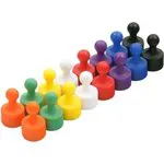 Набор неодимовых магнитов для магнитной доски Пешка 12x20 мм, 16 шт 9-3581250-016