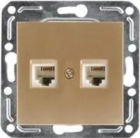 V01-16-F12-M (Розетка 1-мест. телеф. RJ -11 (Dorado), м-зм, Magenta )