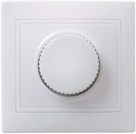 Светорегулятор поворот. СП КВАРТА IP20 ВСР10-1-0-КБ бел. ИЭК EDK10-K01-03-DM