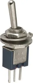SMTS-102-A2, Тумблер ON-ON (3A 125VAC) SPDT 3P