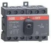 Рубильник реверсивный OT40 F3C 40А (23А AC23) ABB 1SCA104913R1001