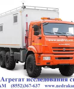 Агрегат исследования скважин АИС на шасси КАМАЗ-5350-42 6х6, АИС-1 ЛС-6 ЛСГ-10