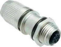 21033212425, SENSOR CONN, M12, RCPT, 4POS, PANEL