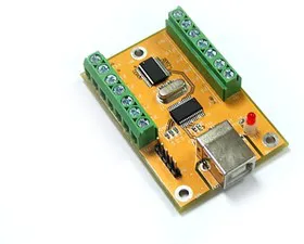 USB-DA10, 10-канальный модуль цифрового и аналогового ввода/вывода с интерфейсом USB