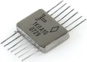 564ЛА10 никель (95-06г), 2 логических элемента 2И-НЕ с открытым стоковым выходом