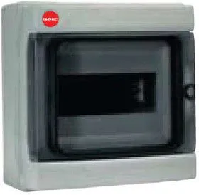 Бокс ОП IP65 8м сер/дым. двер. клемм. DKC 85908