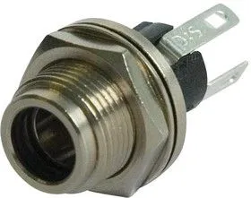 L712AS, Разъем Питания DC, Гнездо, 5 А, 2.5 мм, Монтаж в Панель, Пайка