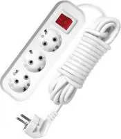 Удлинитель 3х5м с заземл. 16А IP20 S-303 с выкл. ПВС 3х1 UNIVersal 9631987