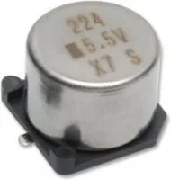 FCS0H104ZFTBR24, Суперконденсатор, EDLC, 0.1 Ф, 5.5 В, SMD (Поверхностный Монтаж), серия FC, +80%, -20%