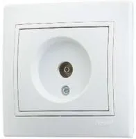 Розетка TV СП Мира проходная бел./бел. Lezard 701-0202-129