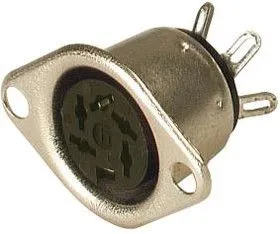 MAB 5, Разъем DIN Аудио / Видео, 5 контакт(-ов), Гнездо, Монтаж в Панель, Пайка