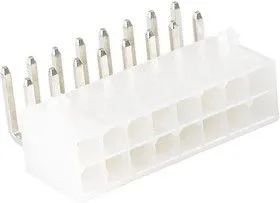 DS1073-01-2x8-MR2T6 (MF2x8MRA), Вилка на плату угловая 4.2мм 16pin со втулками