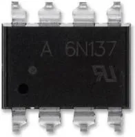 6N137-300E, Оптопара, с цифровым выходом, 1 канал, 3.75 кВ, 10 Мбод, Поверхностный Монтаж DIP, 8 вывод(-ов)