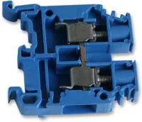 012511813, Клеммная колодка на DIN рейку, 2 вывод(-ов), 24 AWG, 8 AWG, 6 мм, Винт, 41 А