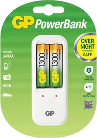 Зарядное устройство GP PB410 и 2 аккумулятора GP АА (LR6) (PB410GS130-CR2)