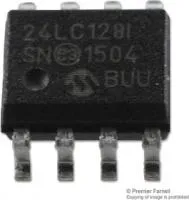 24LC128-I/SNG, SERIAL EEPROM, 128KBIT, 400KHZ, SOIC-8