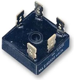 26MT60, Мостовой выпрямитель, 3 Фазы, 600 В, 25 А, 1.26 В, 5 вывод(-ов)