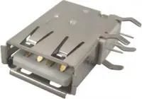 614004134726, Разъем USB, USB Типа A, USB 2.0, Гнездо, 4 вывод(-ов), Монтаж в Сквозное Отверстие, Прямой Угол