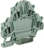 Зажим HMD.2N/X/GR клеммн. 2-х уровн. пружинный 2.5кв.мм сер. DKC ZHD440GR